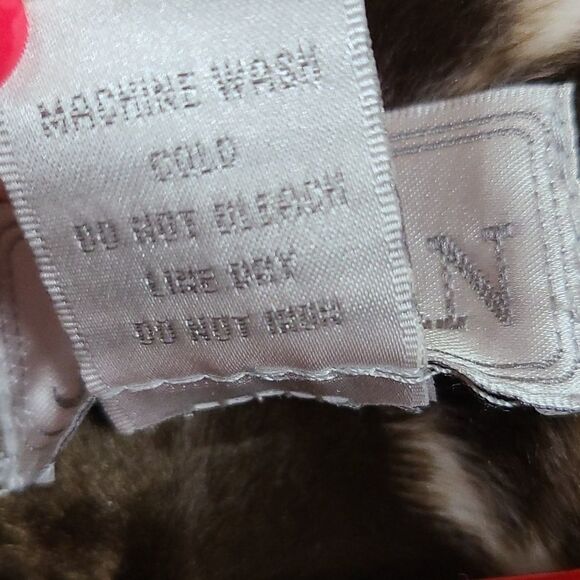 Jordan Womens Faux Fur Brown Giraffe Animal Print Vest Dual Zip Velvet Velour - Picture 6 of 7